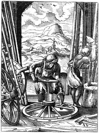 Wheelwright, 1500-talet 1849. av Jost Amman