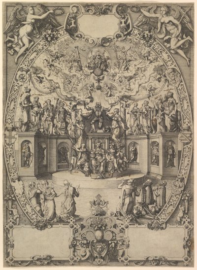 Kejsar Maximilian II:s apoteos, 1500-talet. av Jost Ammon