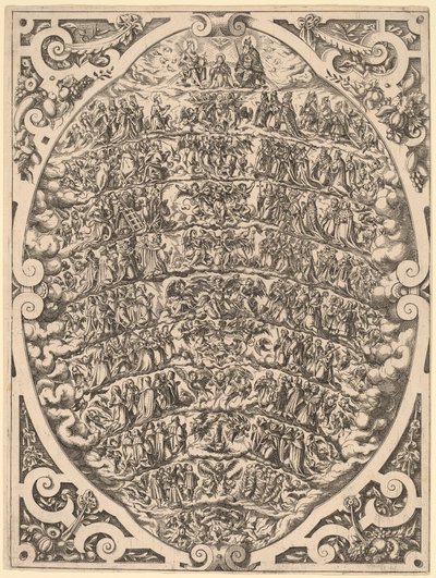 Himlens hierarki, 1579. av Jost Ammon