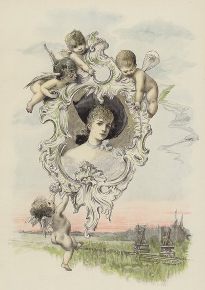 Bilden av den älskade (färg litho) av Joszi Arpad Koppay