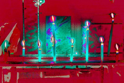 All But One, från serien Votive Candles, 2015 (fotografi) av Joy Lions