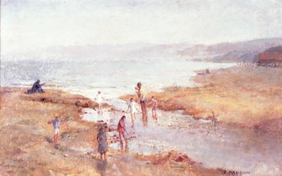 Beach People (målning) av Joyce Haddon