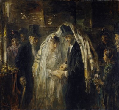 Judiskt bröllop av Jozef (1824-1911) Israels