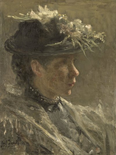 Studie av Sijtje van Bemmel av Jozef (1824-1911) Israels