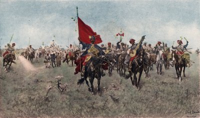 Kurdiska kavalleriet i mars av Jozef Brandt