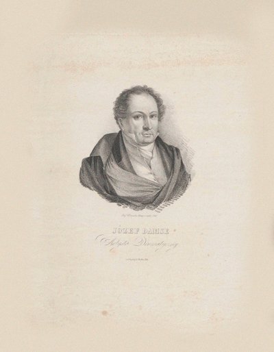 Porträtt av kompositören Józef Damse 1789-1852, 1840. av Jozef Hilary Glowacki