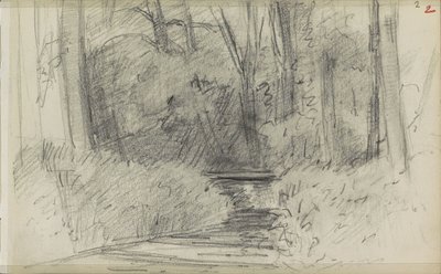 Flod i en skog av Jozef Israëls