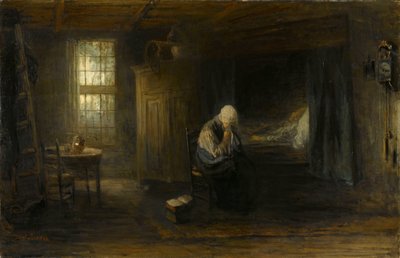 "Ensam i världen" av Jozef Israëls