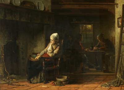 En olycklig kvinna eller hemliga sorger, 1859 av Jozef Israëls