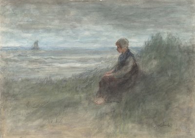 Girl in the Dunes, mitten av 1800-talet - början av 1900-talet. av Jozef Israëls