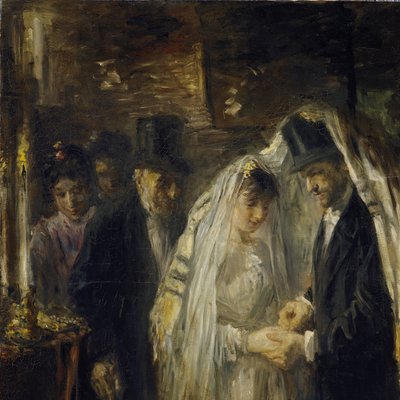 Judiskt bröllop av Jozef Israëls