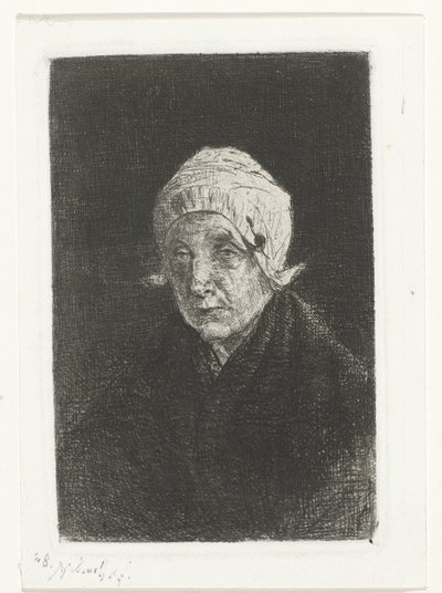 gamla damen Katwijk av Jozef Israëls