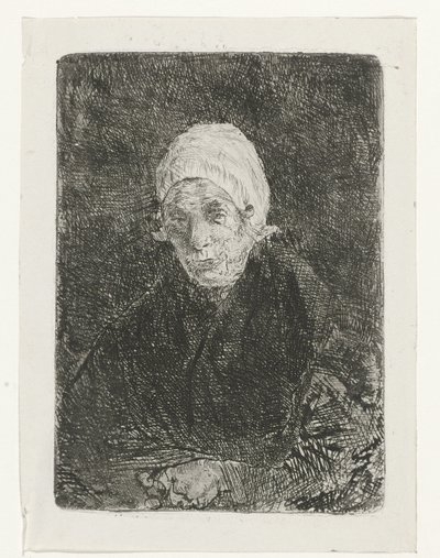 gamla damen Katwijk av Jozef Israëls