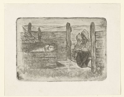 Barn i grisstallen av Jozef Israëls