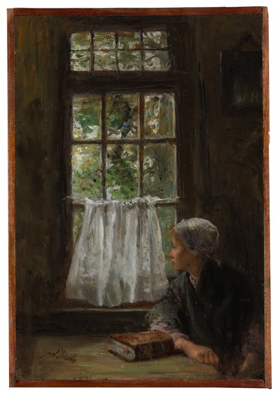Söndag morgon (panel) av Jozef Israëls