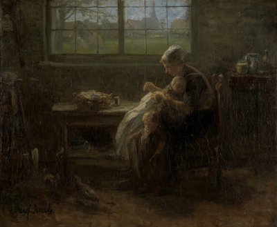 "The Joy of Motherhood" (originaltitel) av Jozef Israëls