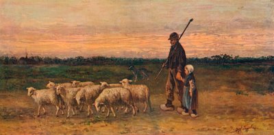 Flockens återkomst, c1899 av Jozef Israëls