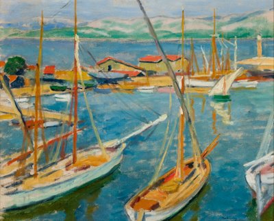 Hamnen i Saint-Tropez av Jozef Pankiewicz