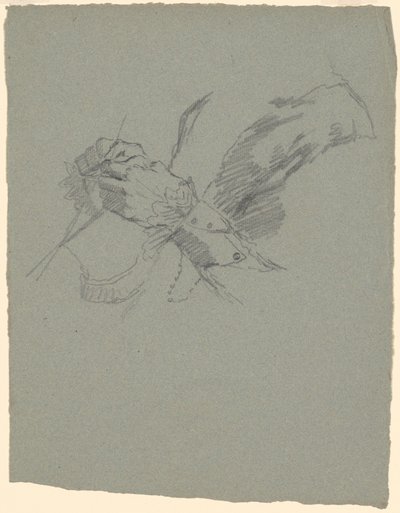Studie av handstickning [recto] av Jr. Enoch Wood Perry