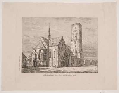 Ribe domkyrka från nordöstra sidan av Jørgen Roed