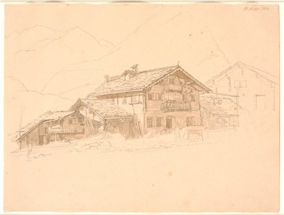 Bondgård i Tyrolen. St. Marie av Jørgen V. Sonne