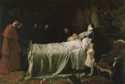 Don Alfons XII:s död (1857-85) (The Final Kiss) 1887 av Juan Antonio Benlliure y Gil
