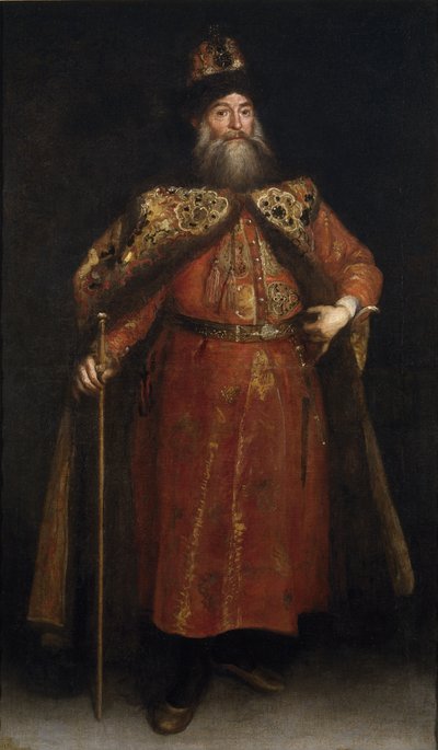 Porträtt av ambassadören Pyotr Ivanovich Potyomkin 1617-1700, 1681 av Juan Carreño de Miranda