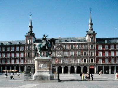 Utsikt över Plaza Mayor, ca 1619 (foto) av Juan Gomez de Mora