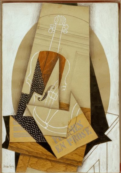 kompositionen av fiolen av Juan Gris