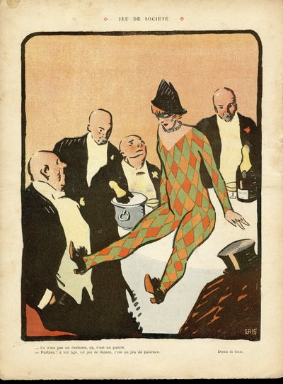 Illustration av J Gris (1887-1927) i Le Lire av Juan Gris