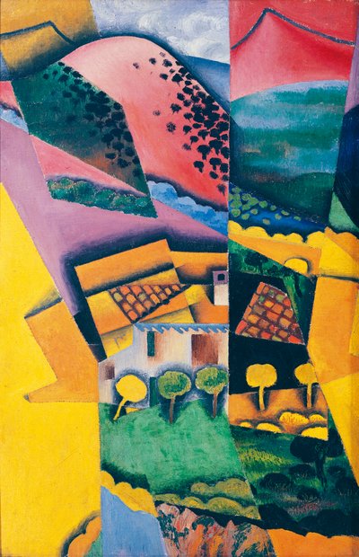 Landskap vid Ceret av Juan Gris