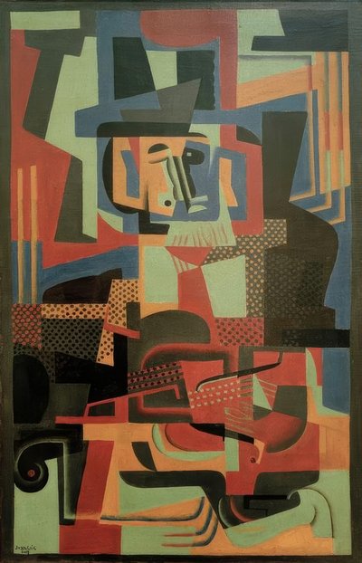 Mannen med fiolen av Juan Gris