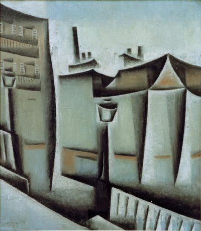 Hus i Paris av Juan Gris