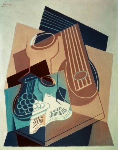 Mandolin och vindruvor av Juan Gris