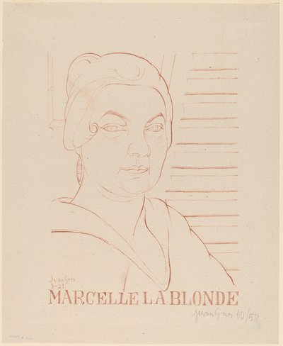 Marcelle den blonda av Juan Gris