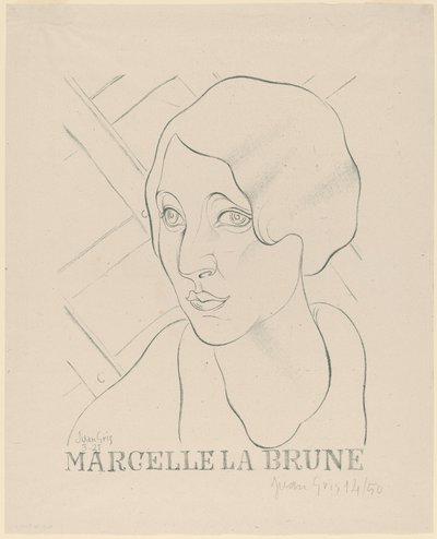 Marcelle den bruna av Juan Gris