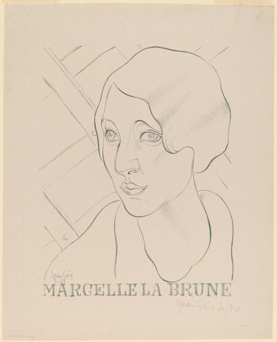 Marcelle den bruna av Juan Gris