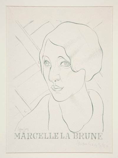 Marcelle den bruna av Juan Gris
