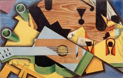 Stilleben med gitarr av Juan Gris