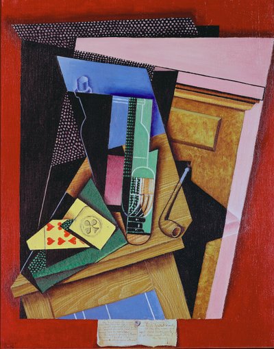 Stilleben med en dikt av Juan Gris