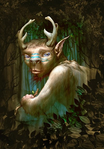 Faun i den förtrollade skogen av Juan Hernaz