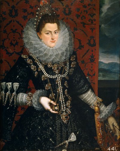 Isabelle Claire Eugenie från Österrike (Isabelle av Spanien av Juan Pantoja de la Cruz