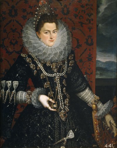 Infanta Isabella Clara Eugenia 1566-1633, 1598-1599 av Juan Pantoja de la Cruz