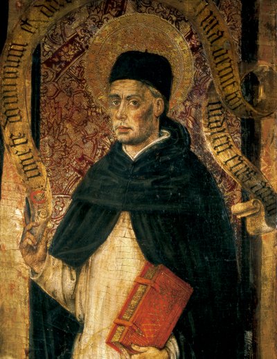 Representation av St. Vincent Ferrer (1350-1419), dominikansk präst av Juan Rexach or Reixach