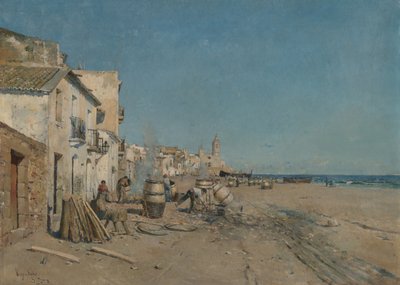 Sitges, 1800-talet. av Juan Roig y Soler