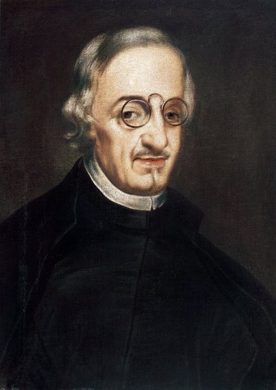 Porträtt av Don Antonio de Solis y Ribadeneira, spansk historiker och författare (1610-1686). Målning av Johannes keramikern (1640-1680). Olja på duk Madrid, Lazarus Galdiano Foundation. av Juan de Alfaro
