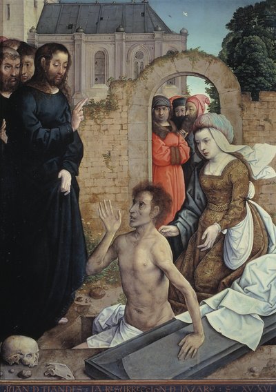 Lasarus uppståndelse av Juan de Flandes