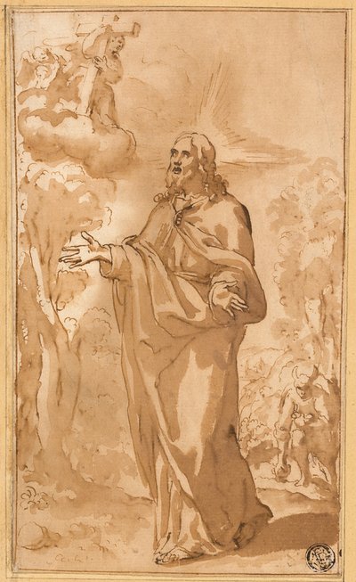 Kristus i vildmarken av Juan del Castillo