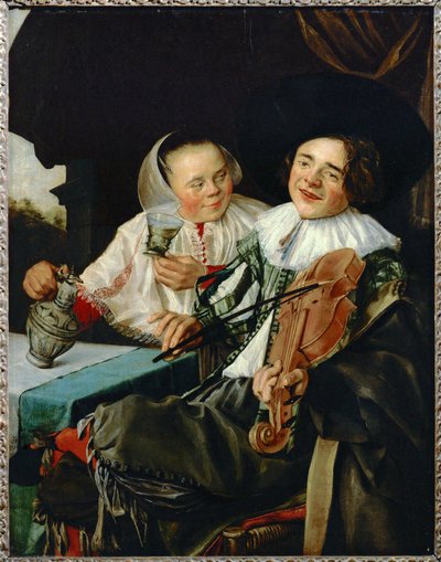 La joyeuse companie - det glada sällskapet ... av Judith (attr. to) Leyster