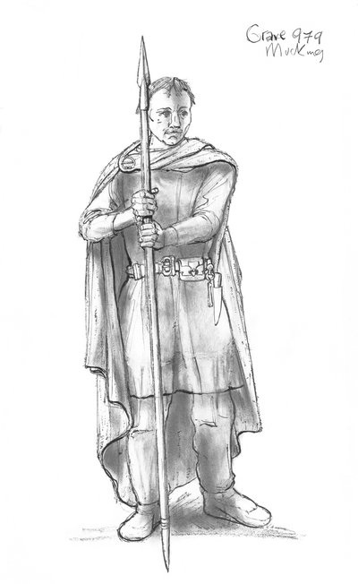 anglosaxisk man, 500-1000-talet, 1990-2010 av Judith Dobie